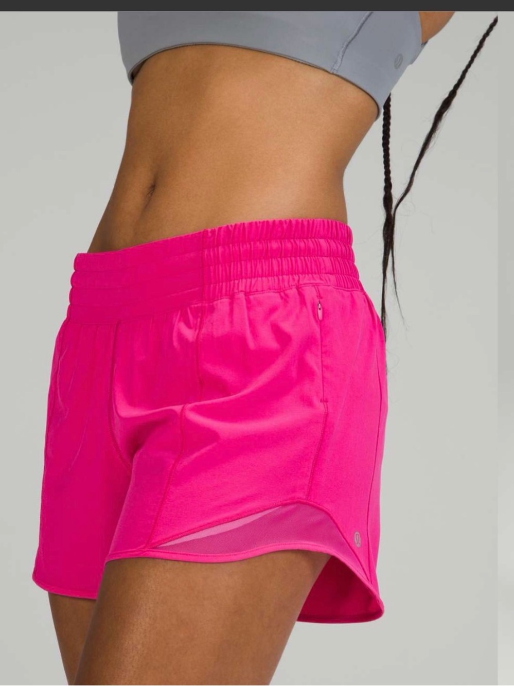 NWT Lululemon Hotty Hot HR short Sonic Pink 4” inseam - Picture 3 of 9
